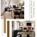 cozy modern living room diy angelarosehome.com