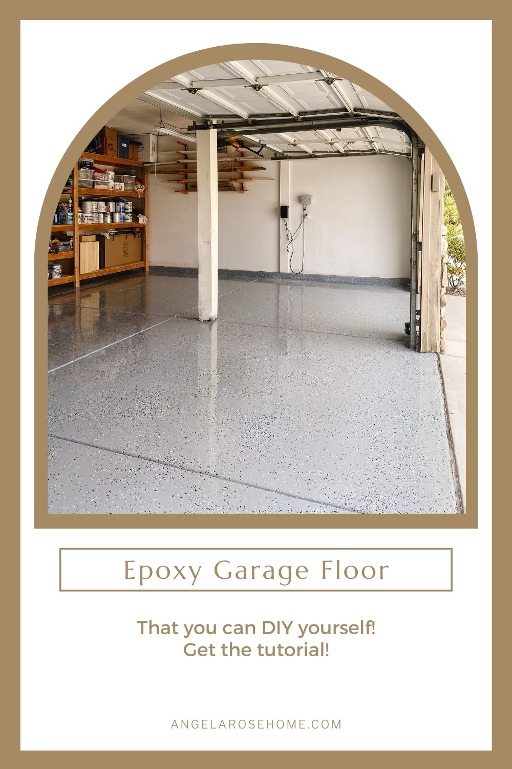 Epoxy Garage Floor DIY Tutorial - Angela Rose Home