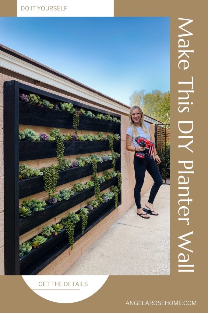 make this diy planter wall angelarosehome.com