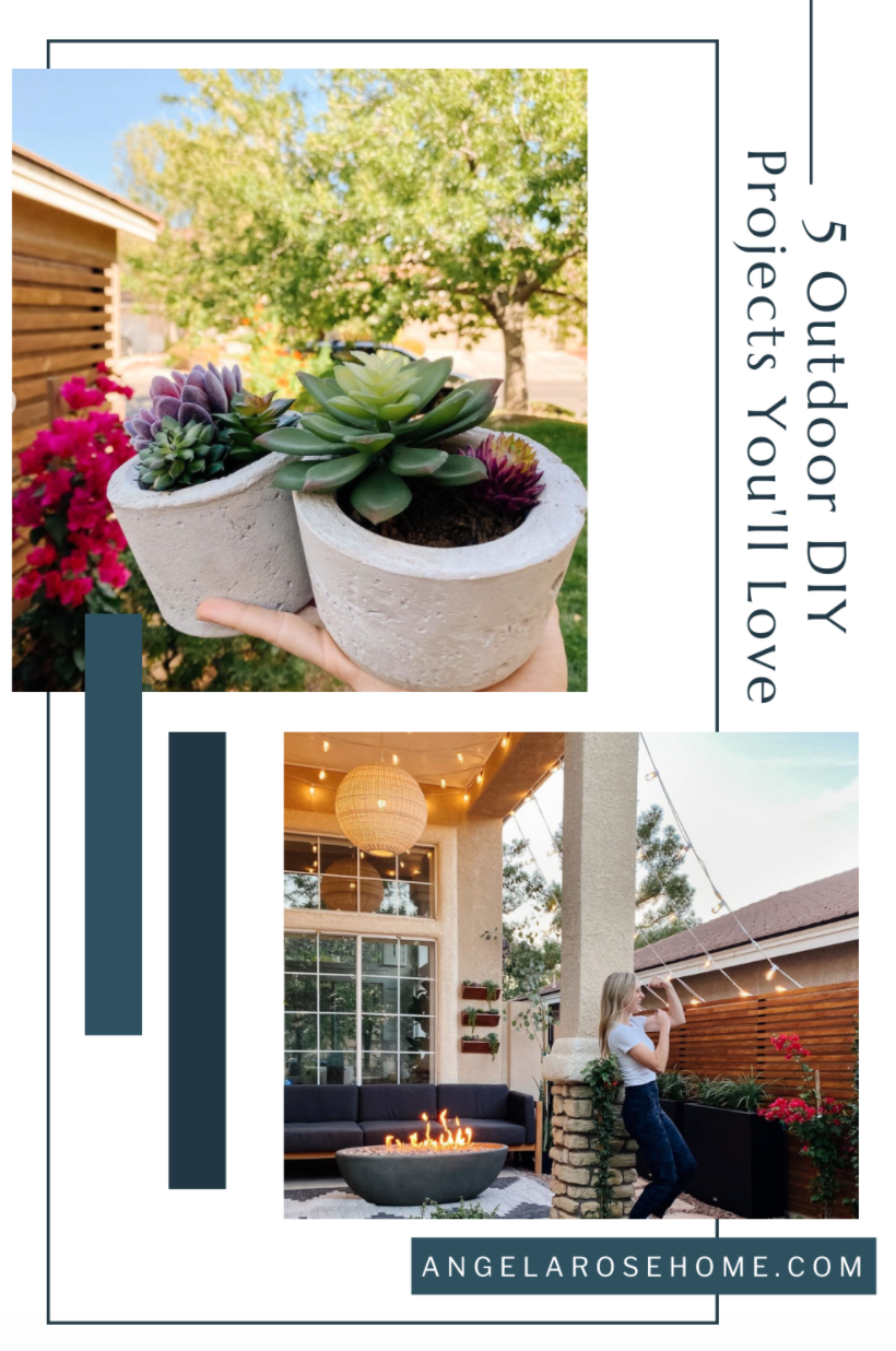 5 Outdoor DIY Projects to Transform Your Space - Angela Rose Home