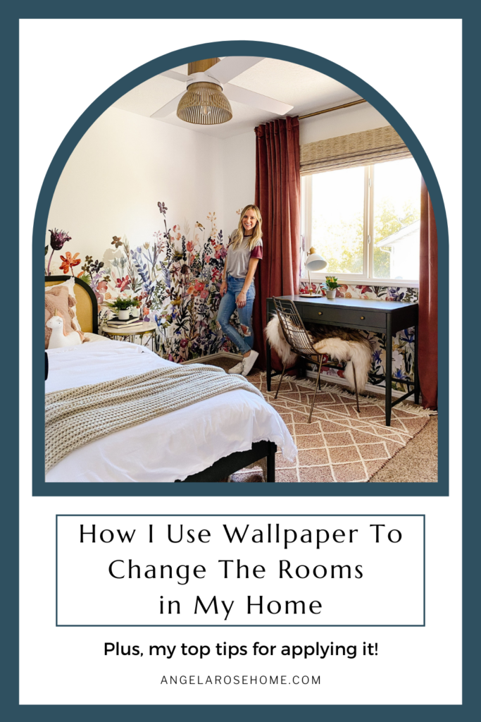 How I Use Wallpaper to Change the Rooms in My Home www.angelarosehome.com