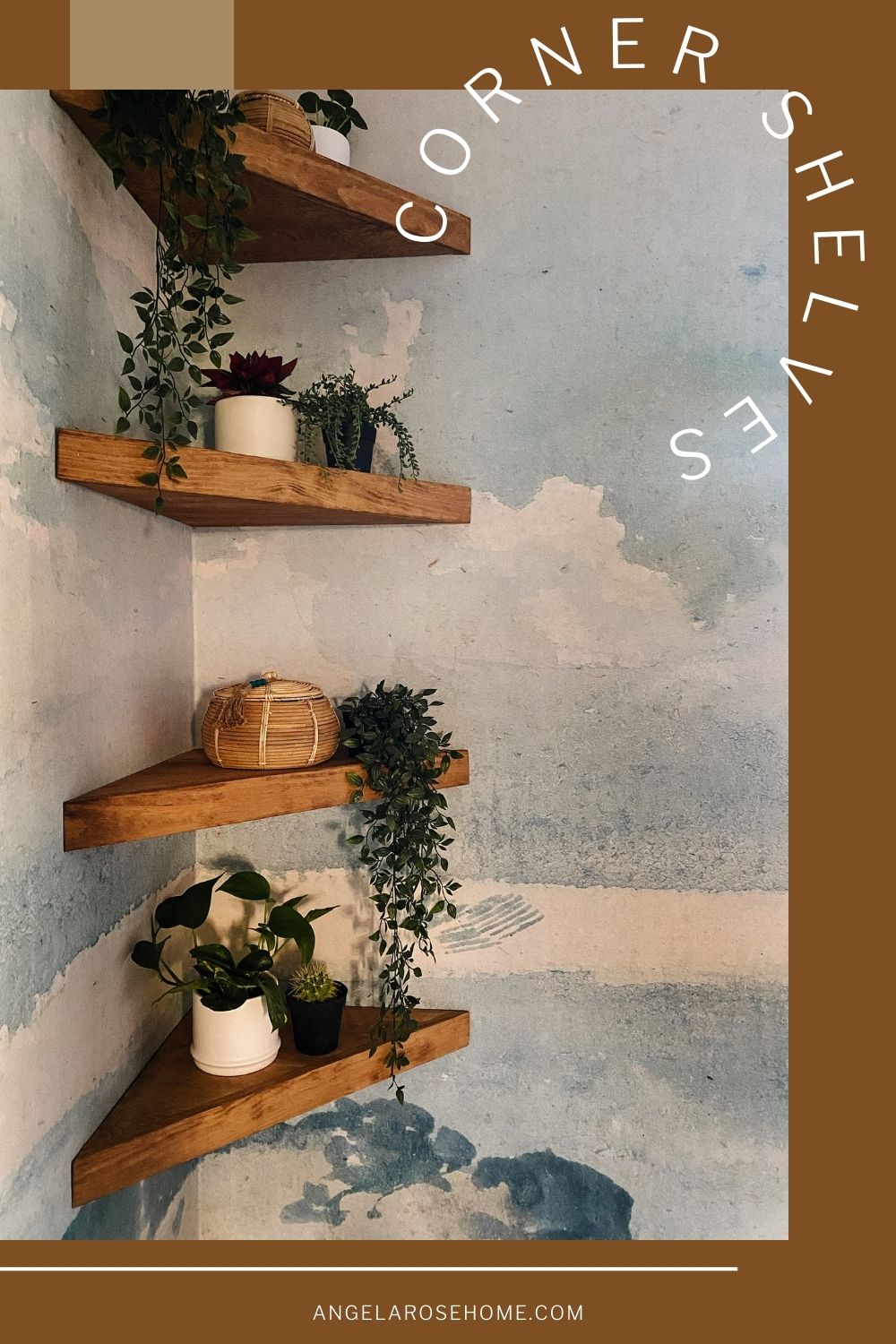 DIY Floating Corner Shelves Tutorial - Angela Rose Home