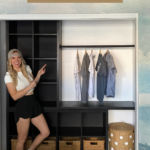 DIY small closet transformation angelarosehome.com.