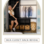 Ikea closet hack reveal under $200 angelarosehome.com.