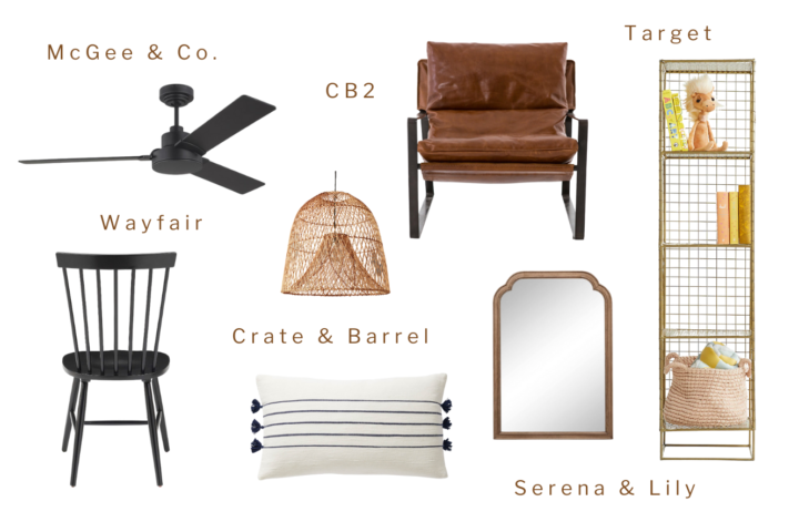 Crate and barrel, cb2, serena and lily, amazon, wayfair, mcgee and co, target, and more angelarosehome.com.