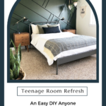Try easy DIY projects to refresh your teenager's room. www.angelarosehome.com