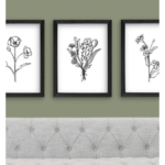 Add whimsy to your girls room with floral printables. www.angelarosehome.com