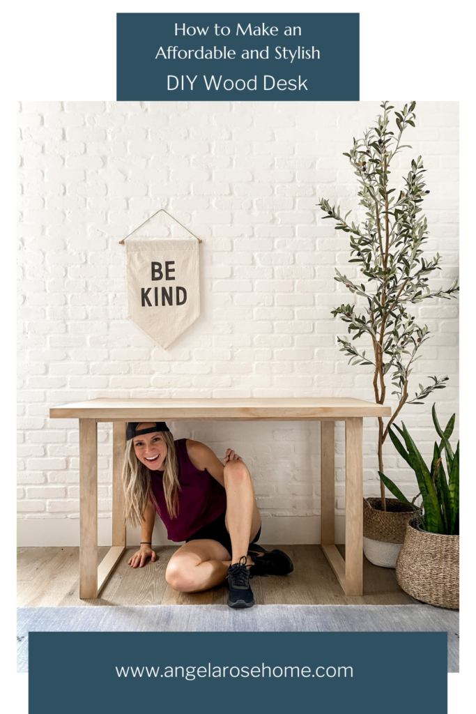 How to Make an Affordable and Stylish DIY Wood Desk Angela Rose Home