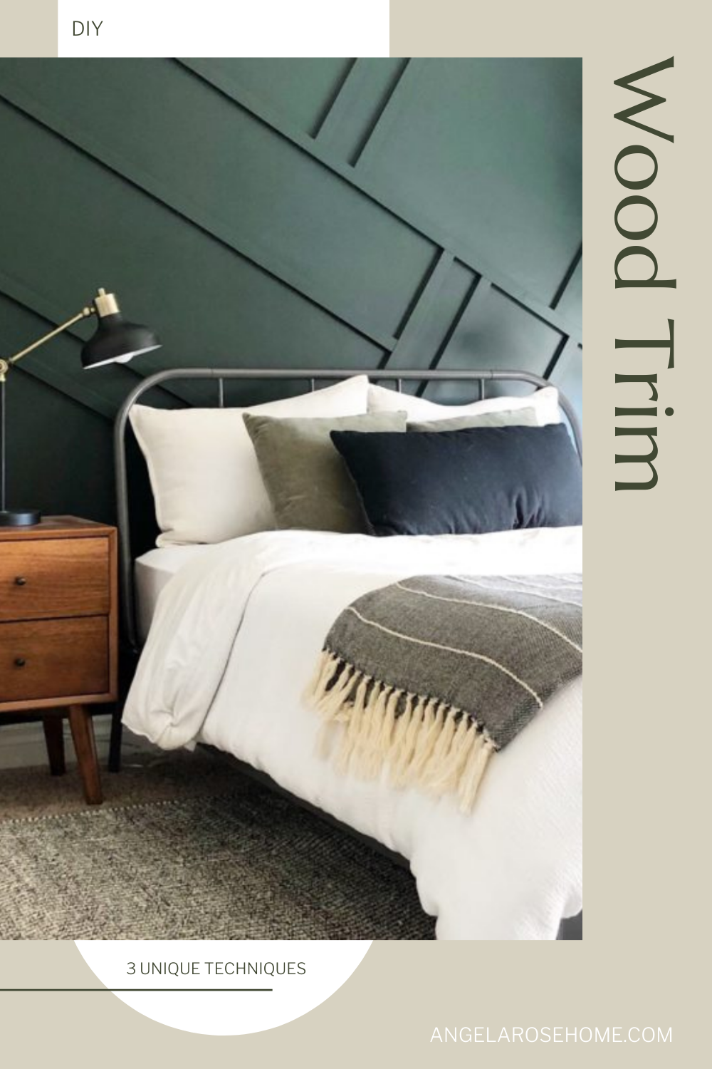 3 Ways to Make Unique Accent Walls with Wood Trim Angela Rose Home