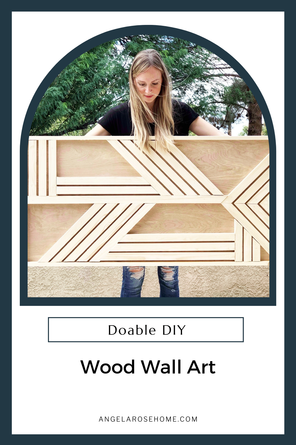 DIY wood art that is doable www.angelarosehome.com