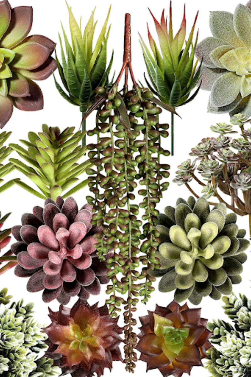 try fake succulents in your next DIY www.angelarosehome.com