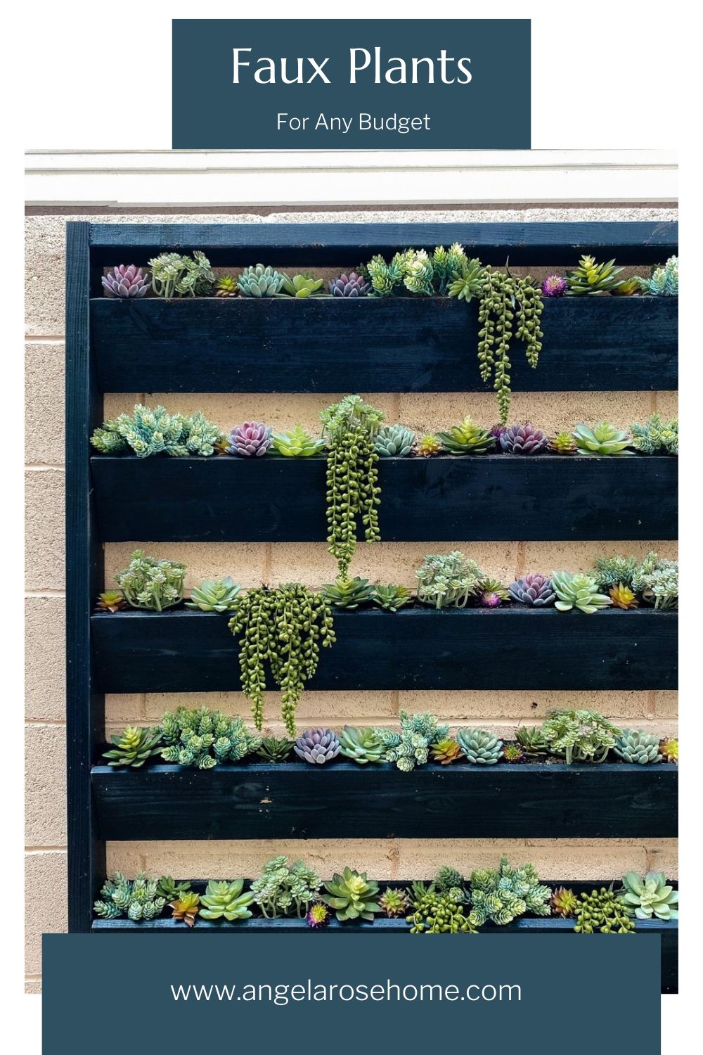 try fake succulents in your next DIY www.angelarosehome.com