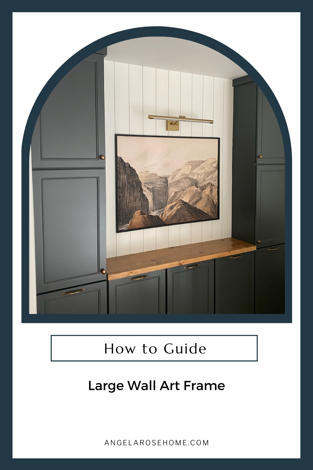 How to Affordably DIY a Frame for Large Wall Art Angela Rose Home