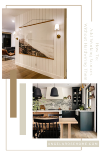 How to Add Working Sconces Without Hardwiring Them - Angela Rose Home