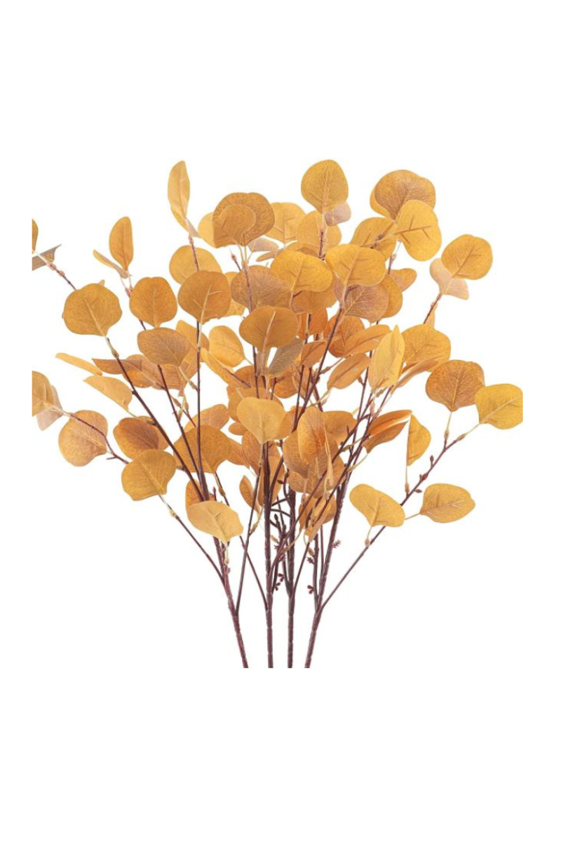 yellow eucalyptus floral stems www.angelarosehome.com