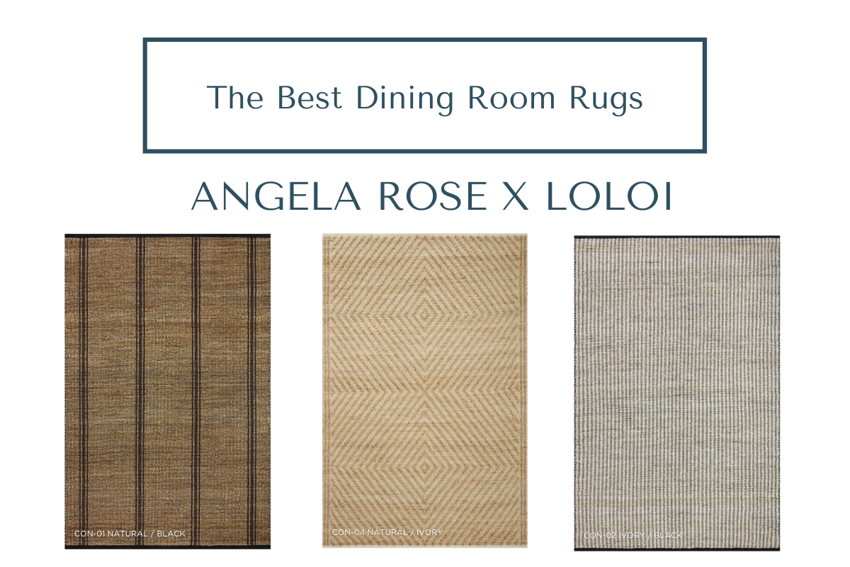 rugs for dining room www.angelarosehome.com