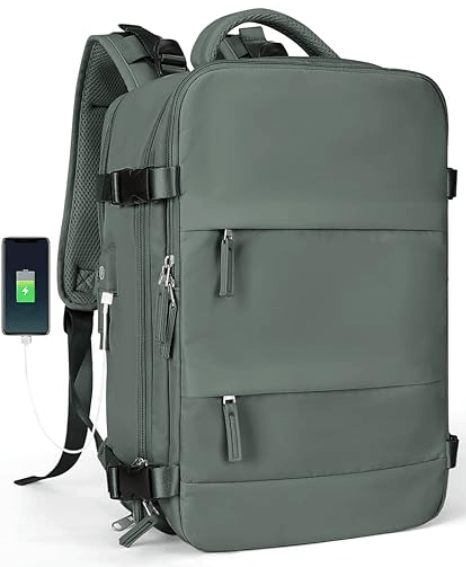 Green large Travel Backpack.