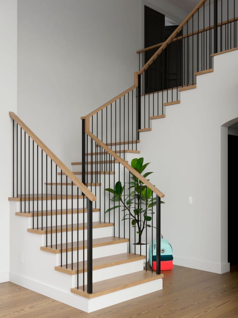 Sleek and Simple Staircase rendering photo.