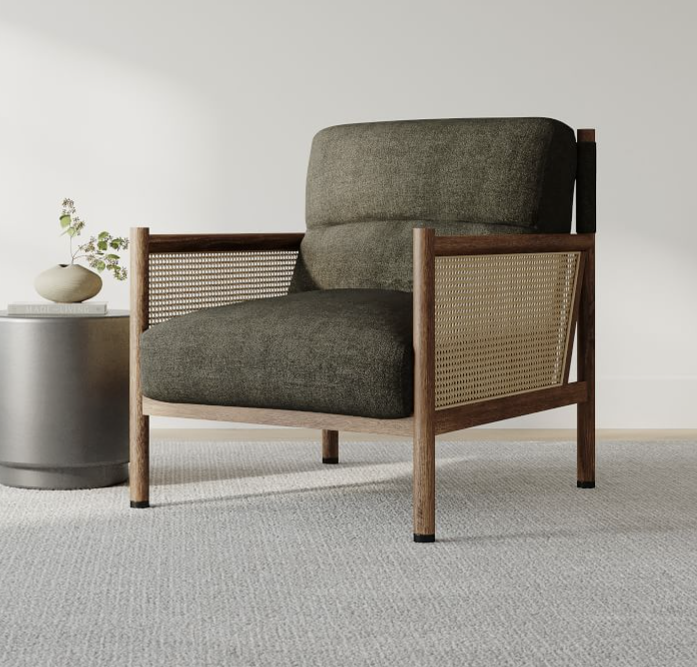 Photo of West Elm arm chair.