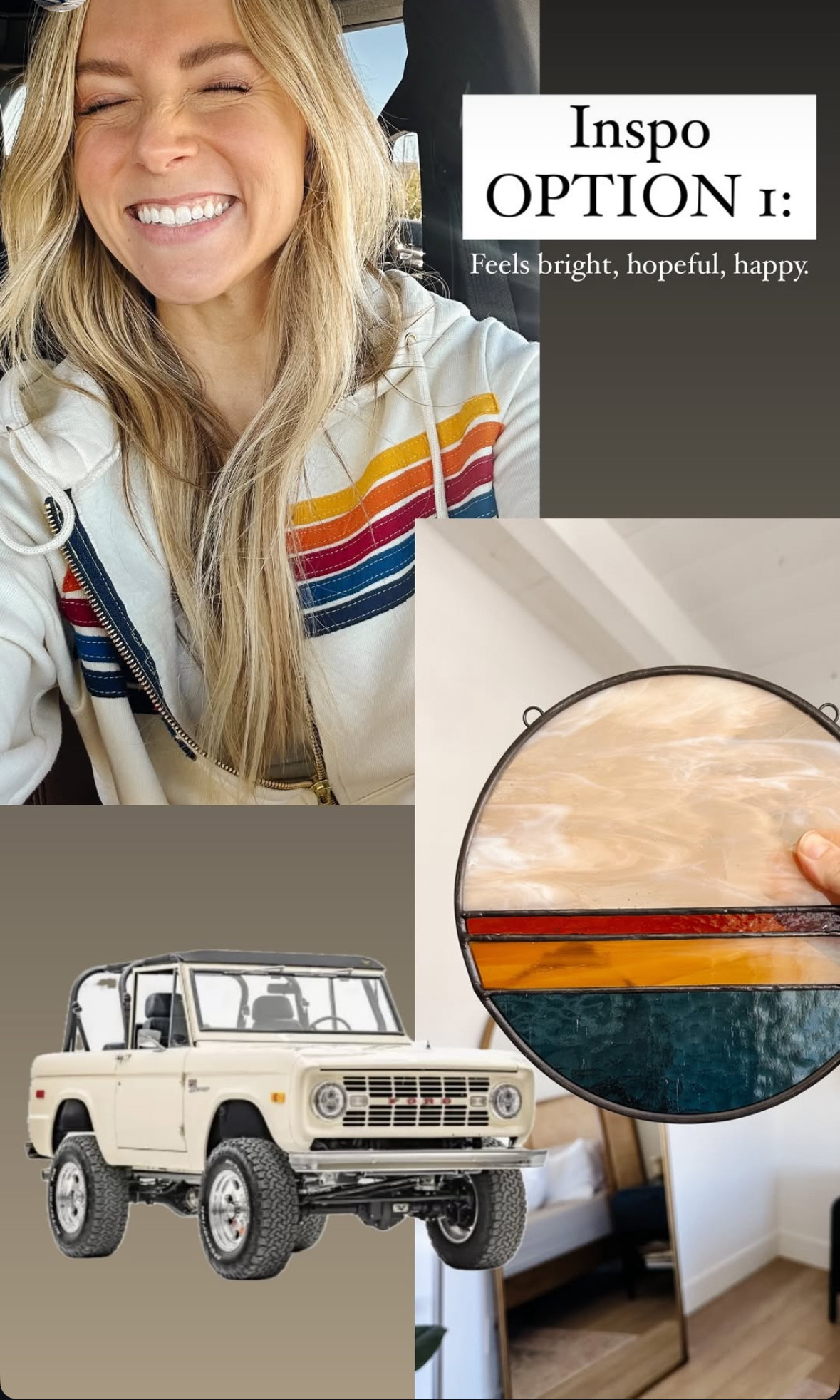 Instagram story screenshot of paint color option 1.